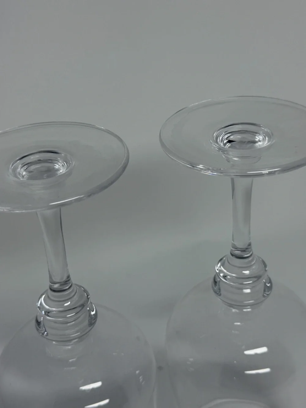Set of 2 Pottery Barn Claro Stemmed Wine Glasses Goblets